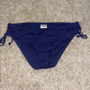 Navy Tie Side bikini bottom